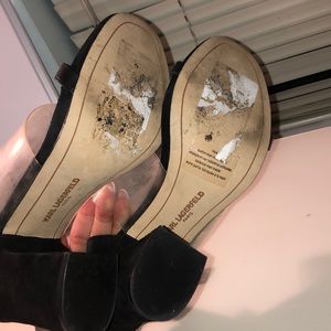 Karl Lagerfeld Shoes - Black Chunky Heels Karl Lagerfeld Shoes - Black Chunky Heels